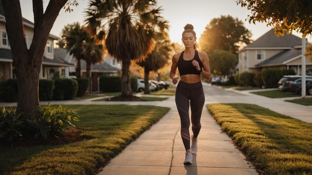 A Powerful Women’s Weight Loss Success Story That Will Inspire You to Start Today 2 Leonardo Kino XL A woman in workout leggings walking in a peac 0